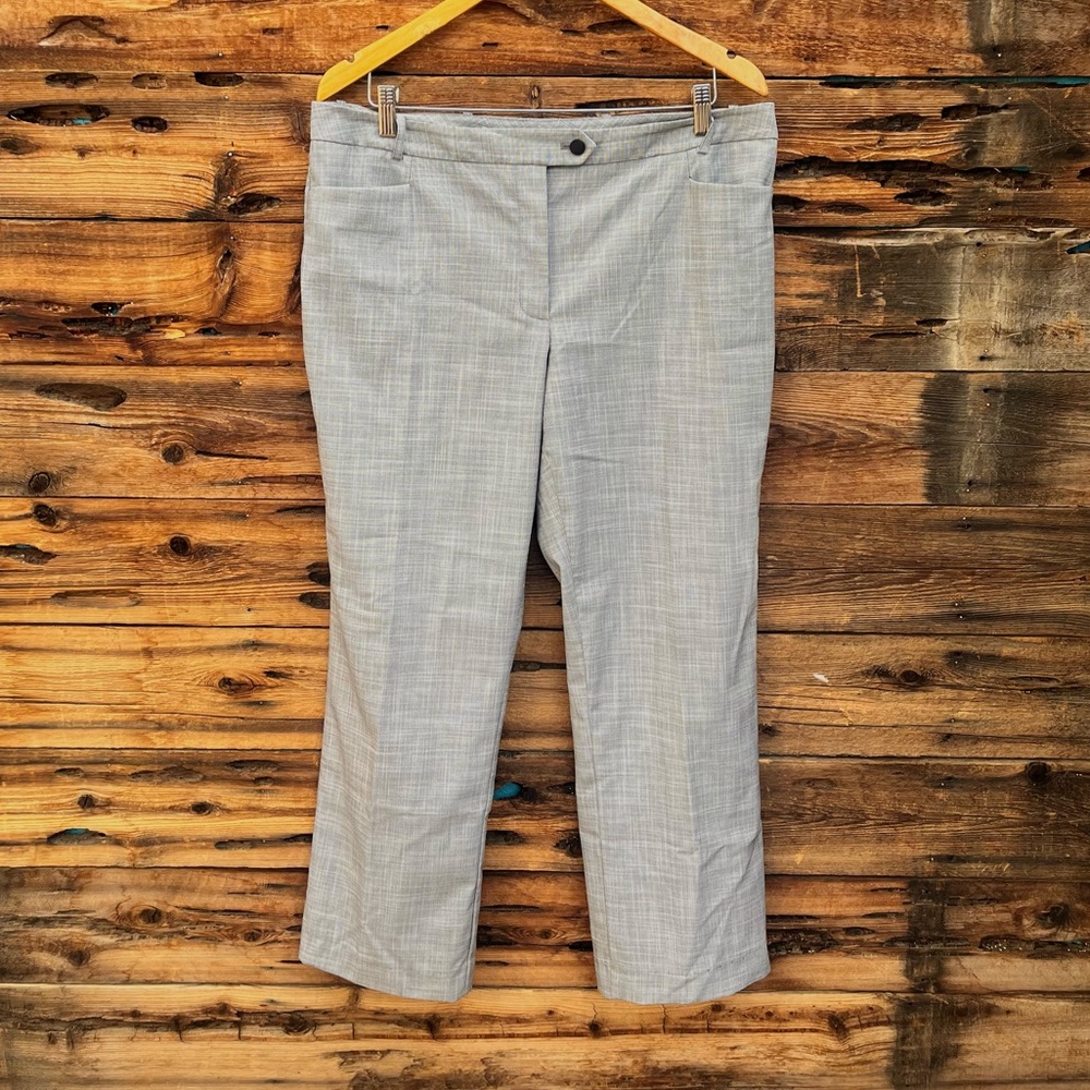 CALVIN KLEIN | Gray Plaid Dress Pants 12